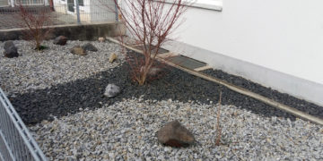 Dieser „Garten des Grauens" befindet sich im Vorgarten einer Hausverwaltung im oberbayerischen Freising (Foto: W.Seemann)